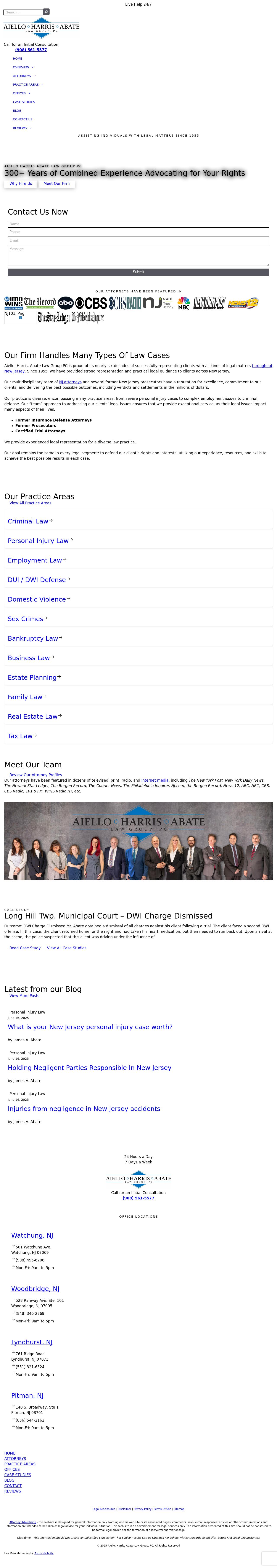 Aiello, Harris, Marth, Tunnero, Pastor & Schiffman, PC Attorneys At Law - Flemington NJ Lawyers