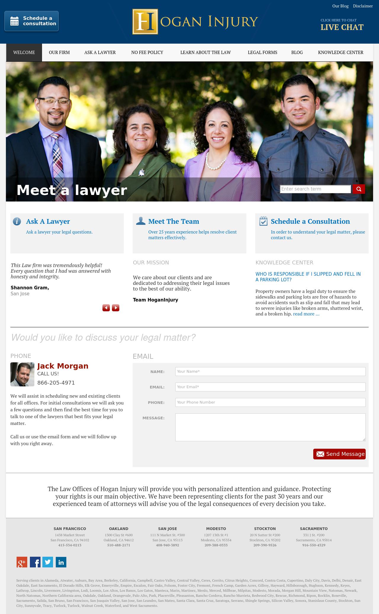Hogan Injury - Oakland CA Lawyers