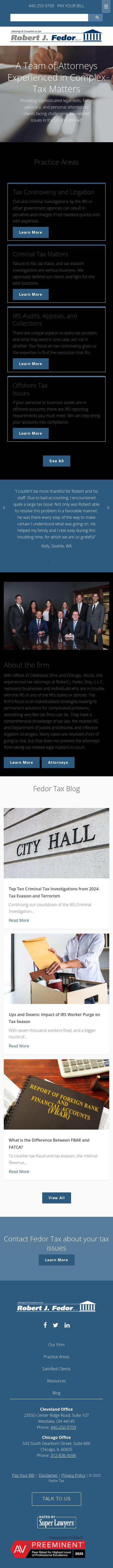 Robert J. Fedor, Esq., L.L.C. - Westlake OH Lawyers