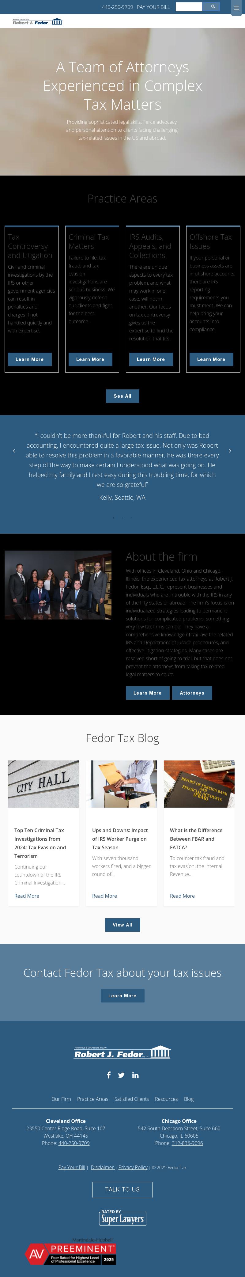Robert J. Fedor, Esq., L.L.C. - Westlake OH Lawyers