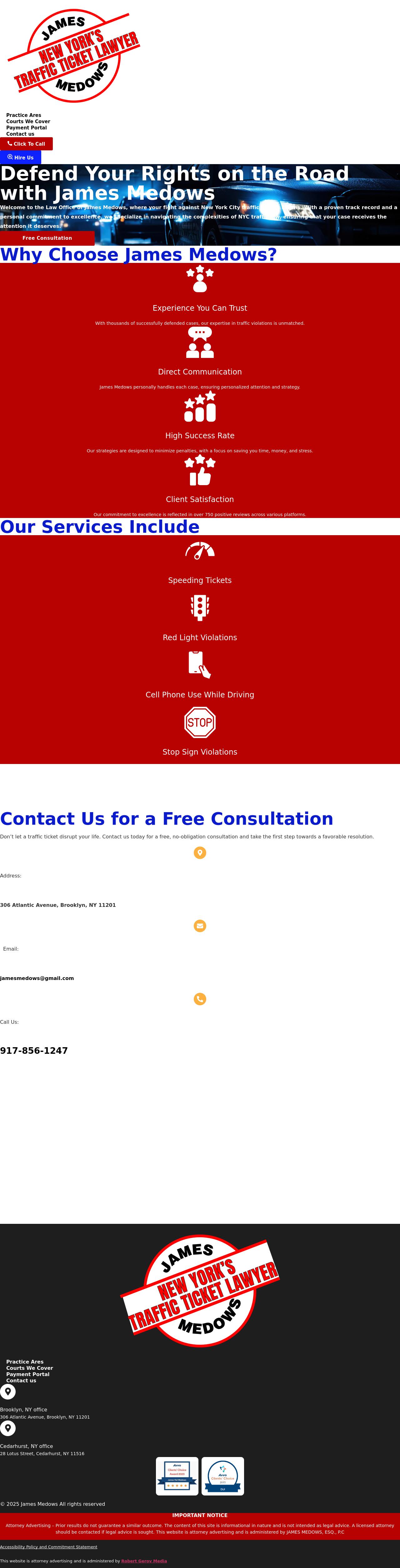 The Law Office Of James Medows - Brooklyn NY Lawyers